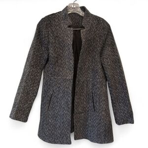 Women's Black Tweed Coat